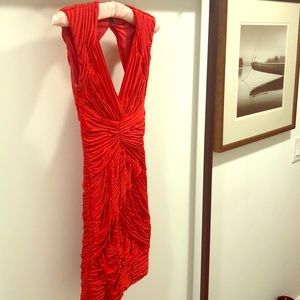 BCBG red mini dress